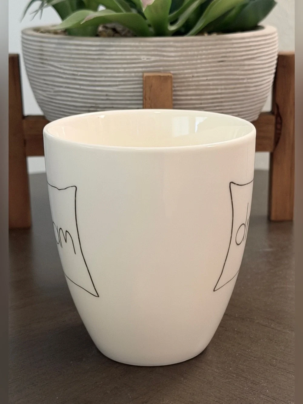 Set of 3 Mugs~ 2 XL Gold Polkadot Mugs & 1 M Dream Mug